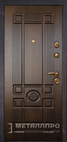 Фото №2 «Стальная дверь цвета венге с МДФ накладками»