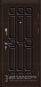 Фото №1 «Входная дверь с отделкой из МДФ панелей в дом»