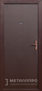 Дверь металлическая «Порошок №6» с внутренней стороны Порошковое напыление