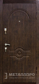 Фото №1 «Коричневая дверь в квартиру с панелями МДФ ПВХ №361»