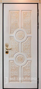 Дверь металлическая «МДФ №306» с внешней стороны МДФ ПВХ