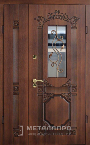 Дверь металлическая «Парадная дверь №364» с внешней стороны Массив дуба