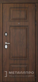 Дверь металлическая «МДФ №375» с внешней стороны МДФ ПВХ