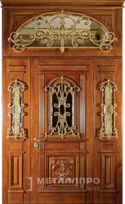 Дверь металлическая «Парадная дверь №367» с внешней стороны Массив дуба