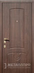 Фото внешней стороны двери «МеталлПро МДФ №345» с отделкой МДФ ПВХ
