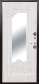 Дверь металлическая «С зеркалом №62» с внутренней стороны МДФ ПВХ