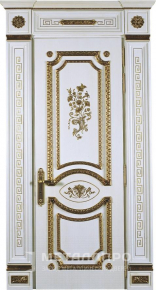 Дверь металлическая «Парадная дверь №408» с внешней стороны Массив дуба