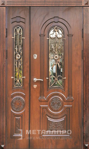 Дверь металлическая «Парадная дверь №78» с внешней стороны Массив дуба