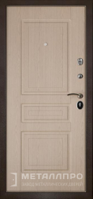 Фото внутренней стороны двери «МеталлПро МДФ №355» с отделкой МДФ ПВХ