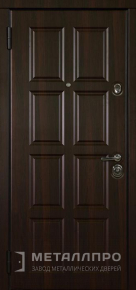 Фото внутренней стороны двери «МеталлПро МДФ №334» с отделкой МДФ ПВХ