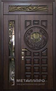 Дверь металлическая «Парадная дверь №382» с внешней стороны Массив дуба