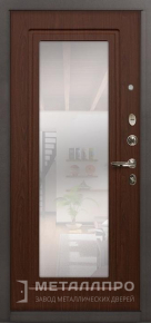 Фото №2 «Входная утепленная дверь с МДФ в частный дом с зеркалом»