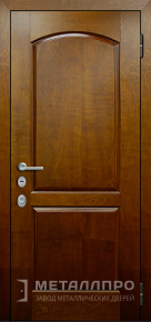 Дверь металлическая «МДФ №6» с внешней стороны МДФ Шпон