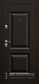 Фото №1 «Квартирная стальная дверь с МДФ ПВХ (венге + беленый дуб)»