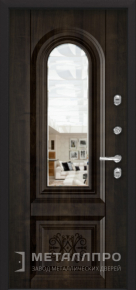 Дверь металлическая «С зеркалом №73» с внутренней стороны МДФ ПВХ