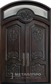 Дверь металлическая «Парадная дверь №343» с внешней стороны Массив дуба