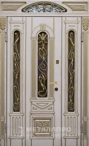 Дверь металлическая «Парадная дверь №77» с внешней стороны Массив дуба