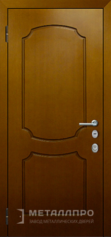 Фото внутренней стороны двери «Ламинат №4» c отделкой МДФ Шпон