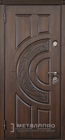 Фото внутренней стороны двери «Массив дуба №9» c отделкой Массив дуба