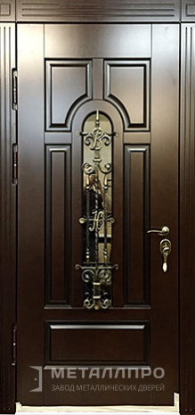 Фото внутренней стороны двери «Дверь с ковкой №16» c отделкой МДФ ПВХ