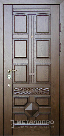 Фото внешней стороны двери «Массив дуба №6» c отделкой Массив дуба