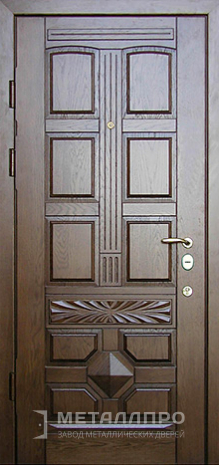 Фото внутренней стороны двери «МДФ №8» c отделкой Массив дуба