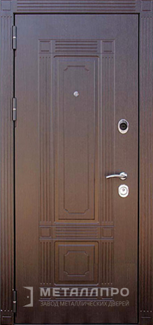 Фото внутренней стороны двери «Порошок №4» c отделкой МДФ Шпон