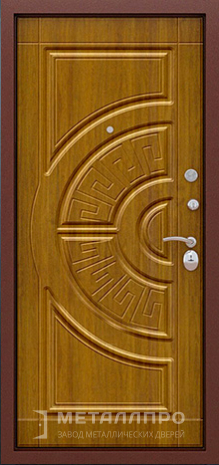 Фото внутренней стороны двери «МДФ №5» c отделкой МДФ Шпон