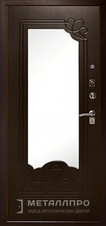 Фото внутренней стороны двери «С зеркалом №7» c отделкой МДФ ПВХ