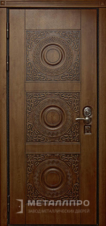 Фото внутренней стороны двери «МДФ №7» c отделкой Массив дуба