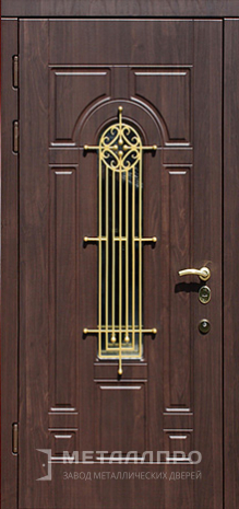 Фото внутренней стороны двери «Дверь с ковкой №6» c отделкой МДФ ПВХ