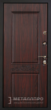 Фото внутренней стороны двери «Входная дверь для загородного дома с МДФ» c отделкой МДФ ПВХ