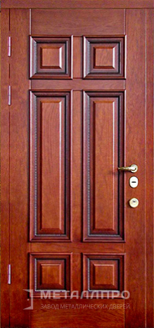 Фото внутренней стороны двери «Массив дуба №8» c отделкой Массив дуба