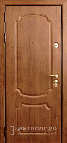 Фото внутренней стороны двери «МДФ №4» c отделкой МДФ Шпон