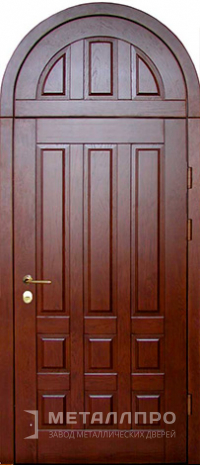 Фото внешней стороны двери «Парадная дверь №124» c отделкой Массив дуба