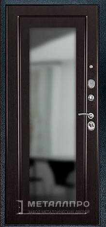 Фото внутренней стороны двери «С зеркалом №47» c отделкой МДФ ПВХ