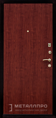 Фото внутренней стороны двери «Порошок №64» c отделкой Ламинат