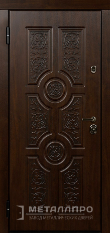 Фото внутренней стороны двери «Железная термо дверь в коттедж с МДФ винорит» c отделкой МДФ ПВХ
