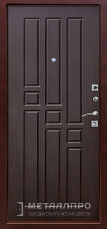 Фото внутренней стороны двери «МДФ №39» c отделкой МДФ ПВХ