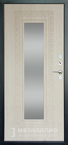 Фото внутренней стороны двери «С зеркалом №8» c отделкой МДФ ПВХ
