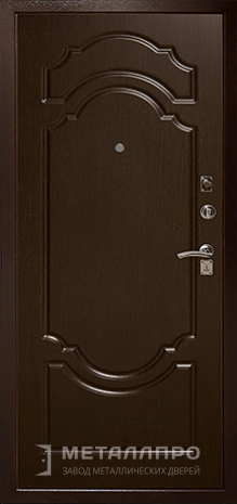 Фото внутренней стороны двери «МДФ №17» c отделкой МДФ ПВХ