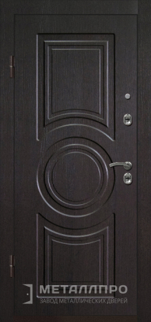 Фото внутренней стороны двери «МДФ №376» c отделкой МДФ ПВХ