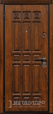 Фото внутренней стороны двери «Массив дуба №7» c отделкой Массив дуба