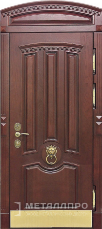 Фото внешней стороны двери «Парадная дверь №62» c отделкой Массив дуба
