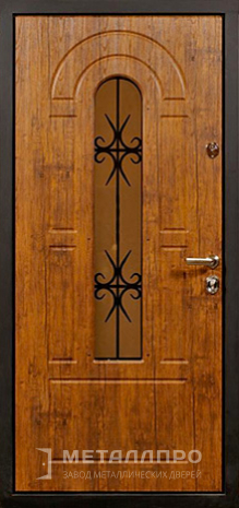 Фото внутренней стороны двери «Дверь с ковкой №12» c отделкой МДФ ПВХ