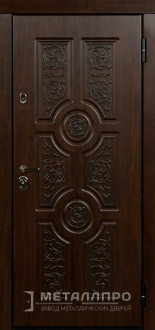 Фото внешней стороны двери «Железная термо дверь в коттедж с МДФ винорит» c отделкой МДФ ПВХ